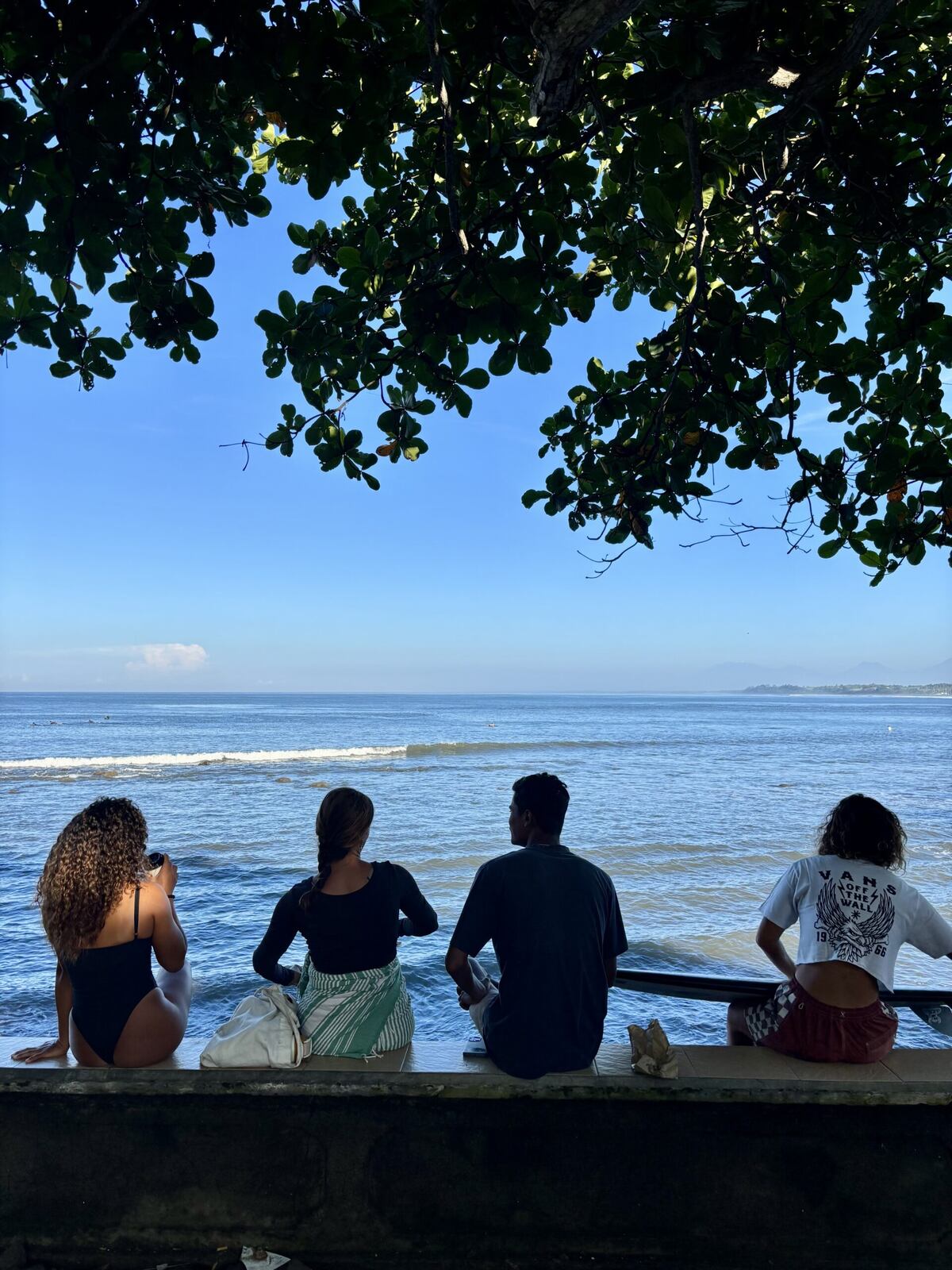 Guest check point during a surf lesson