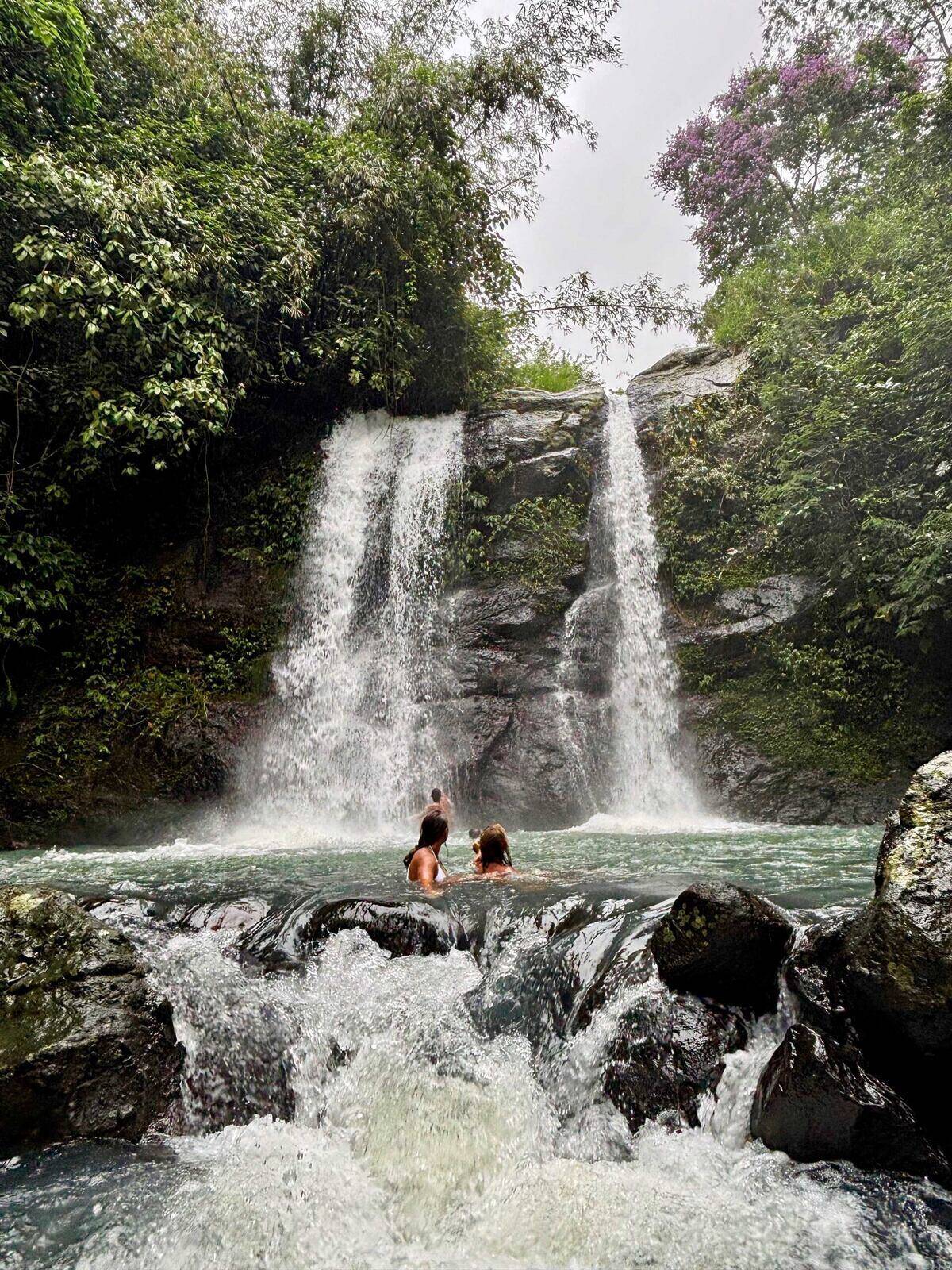 Waterfall near Medewi in the afternoon